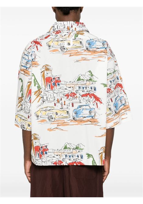 camicia la chemise casaco uomo bianca in cotone JACQUEMUS | 246SH108-16771HI