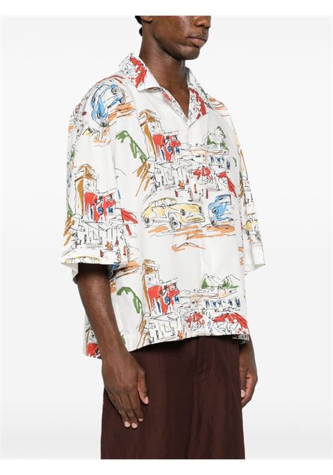 camicia la chemise casaco uomo bianca in cotone JACQUEMUS | 246SH108-16771HI