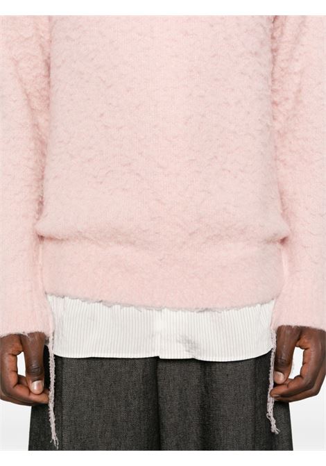 crewnwck sweater man pink in wool SACAI | 24-03458M776