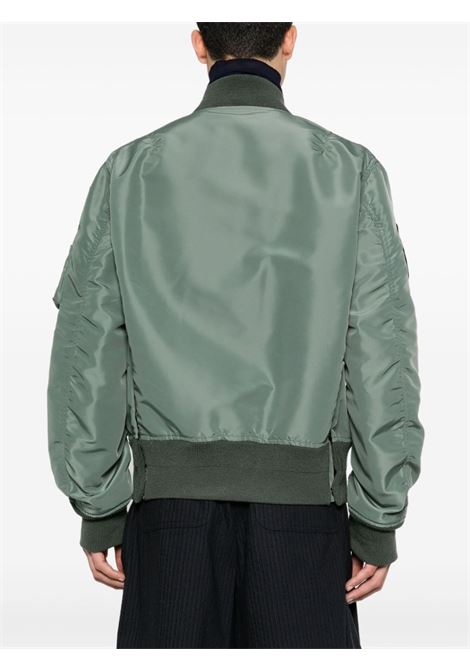 giacca bomber blouson uomo khaki  in nylon SACAI | 24-03524M840