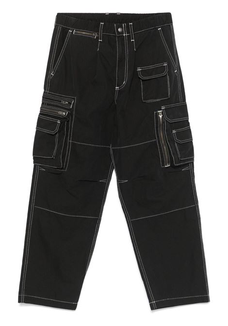 pantalone crazy multi zip uomo nero in cotone THISISNEVERTHAT | TN243WPARP03BLK