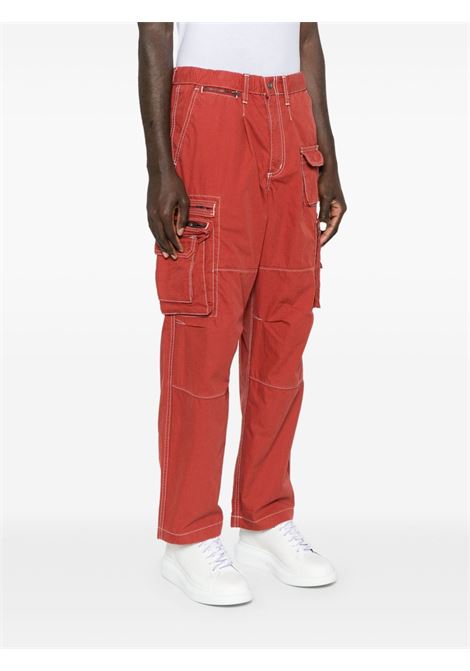pantalone crazy multi zip uomo rosso in cotone THISISNEVERTHAT | TN243WPARP03RED