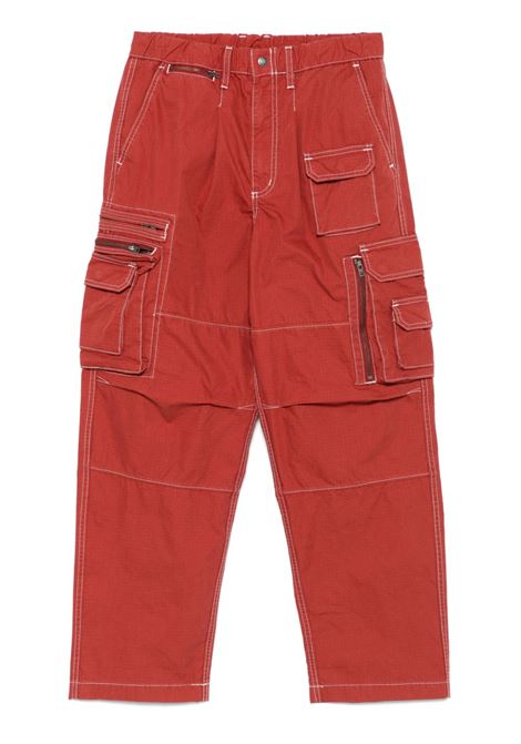 pantalone crazy multi zip uomo rosso in cotone THISISNEVERTHAT | TN243WPARP03RED