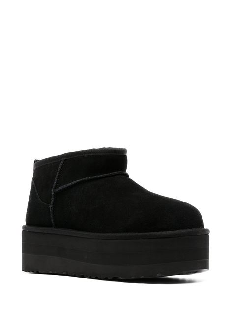 classic ultra mini platform woman black in leather UGG | 1135092BLK