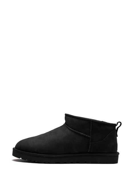 classic ultra mini boot man black in leather UGG | 1137391BLK