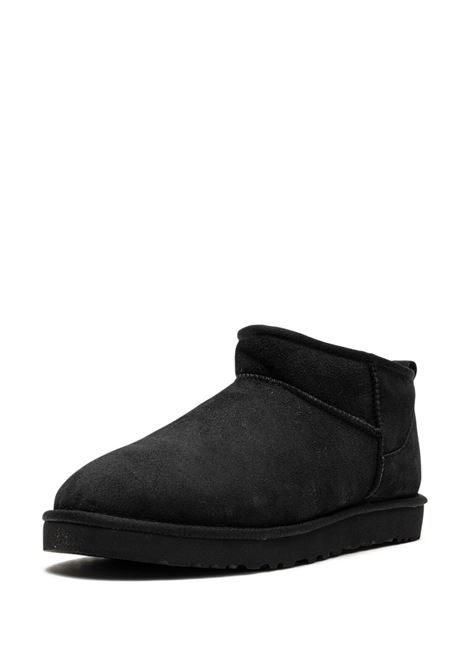 classic ultra mini boot man black in leather UGG | 1137391BLK