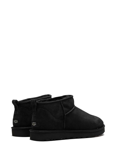 classic ultra mini boot man black in leather UGG | 1137391BLK