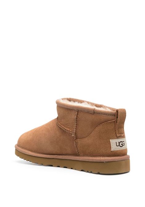 classic ultra mini boot man chestnut in leather UGG | 1137391CHE