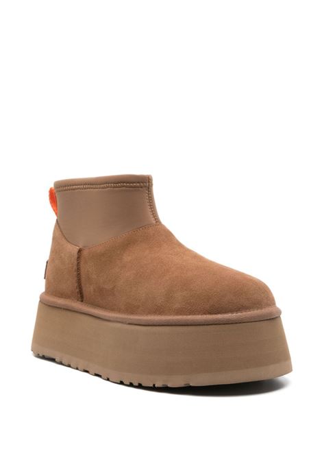 classic mini dipper boots woman chestnut in leather UGG | 1168170CHE