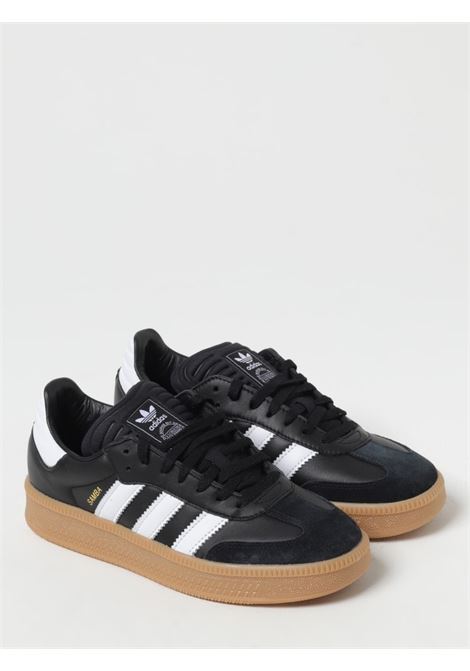 samba xlg sneakers unisex black in leather ADIDAS | IE1379BLACK