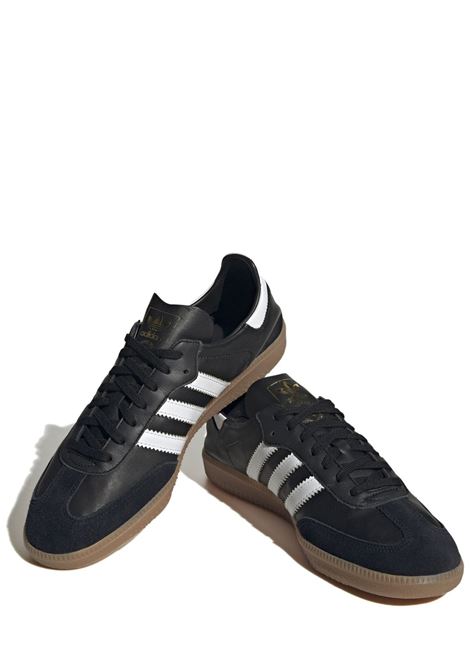 samba decon sneakers unisex black in leather ADIDAS | IF0641BLACK