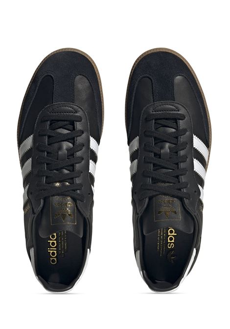 samba decon sneakers unisex black in leather ADIDAS | IF0641BLACK