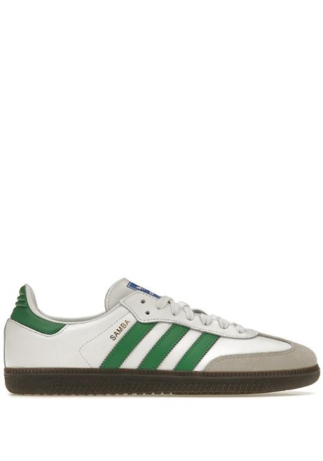 samba og sneakers mwn white in leather ADIDAS | IG1024WHITE