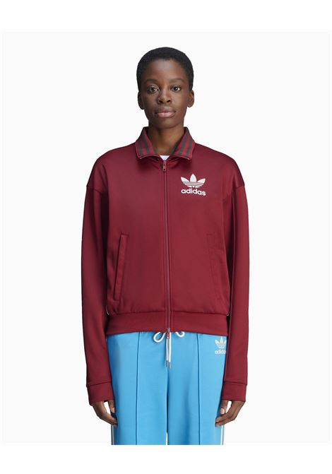 track jacket woman burgundy in polyester ADIDAS | JJ2933BURGUNDY
