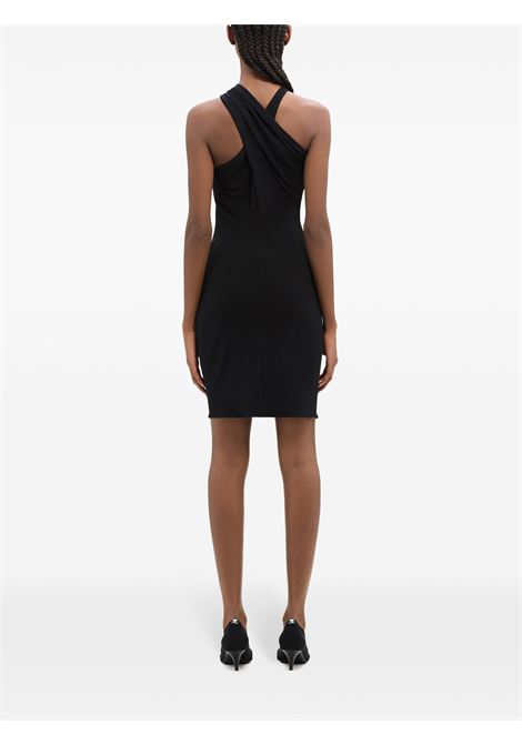 criss cross jearsy dress woman black in viscose COURRÈGES | 324JRO459JS01459999