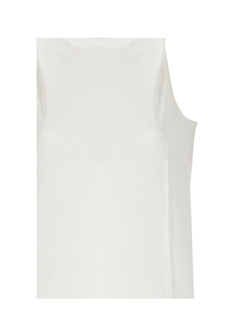 tank top hooded donna bianco in cotone COURRÈGES | 424JDE091JS01750001
