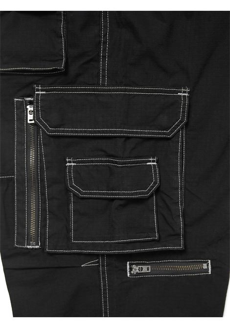 pantalone crazy multi zip uomo nero in cotone THISISNEVERTHAT | TN243WPARP03BLK