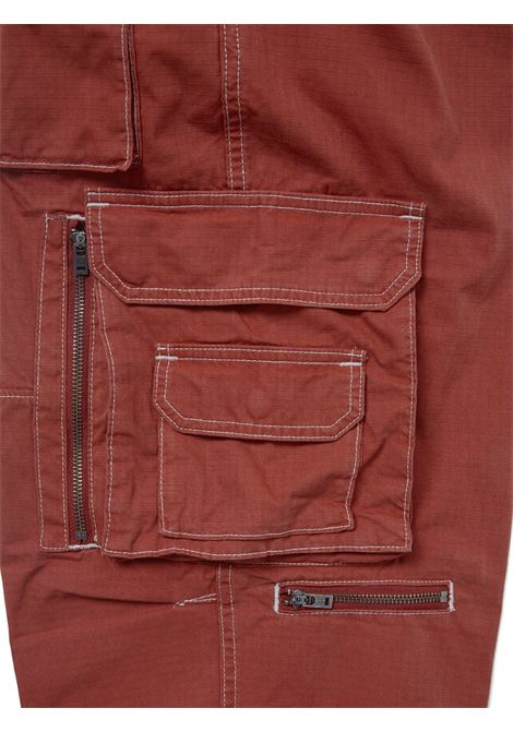pantalone crazy multi zip uomo rosso in cotone THISISNEVERTHAT | TN243WPARP03RED
