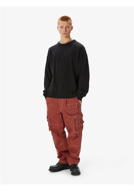 pantalone crazy multi zip uomo rosso in cotone THISISNEVERTHAT | TN243WPARP03RED