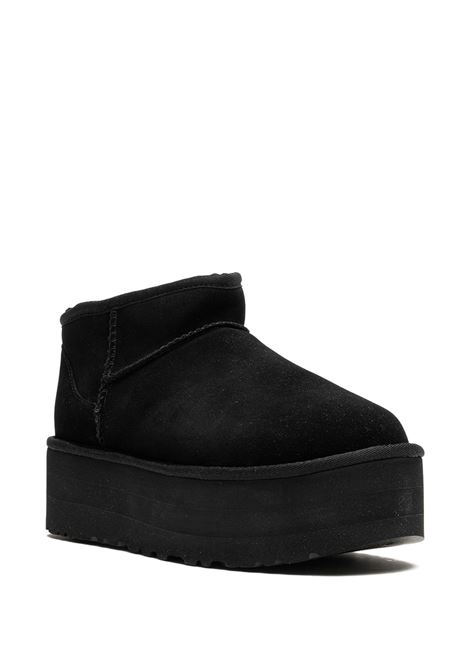 classic ultra mini platform woman black in leather UGG | 1135092BLK
