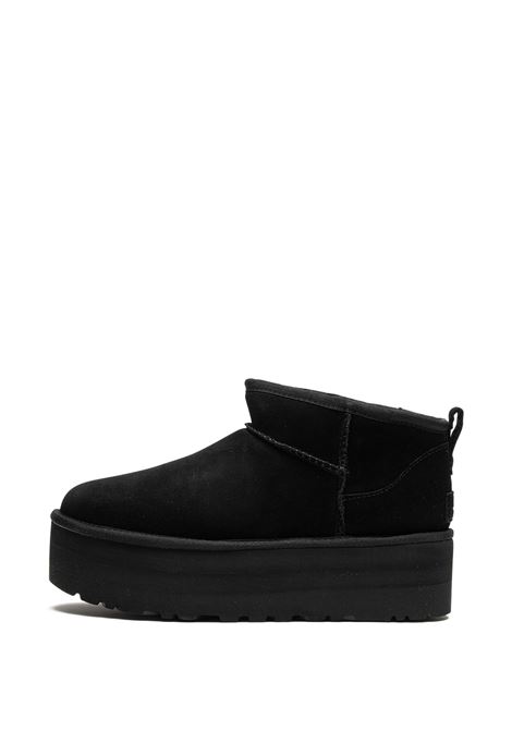 classic ultra mini platform woman black in leather UGG | 1135092BLK