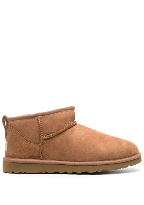 classic ultra mini boot man chestnut in leather UGG | 1137391CHE