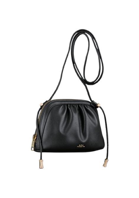 borsa ninon small drawstring donna nera APC | PUAAT-F61765LZZ