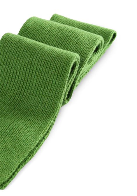 sciarpa light cashmere knit uomo verde AURALEE | A25AM07CJGREEN