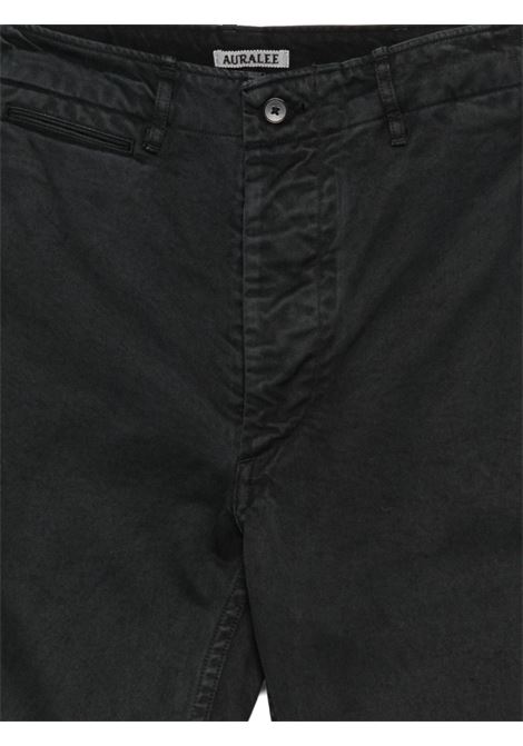 pantaloni product dyed finx chino narrow uomo neri AURALEE | A25AP02CPBLACK