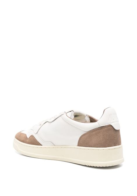 sneakers medalist low aulm gs43 uomo bianche e beige scuro AUTRY | AULMGS43