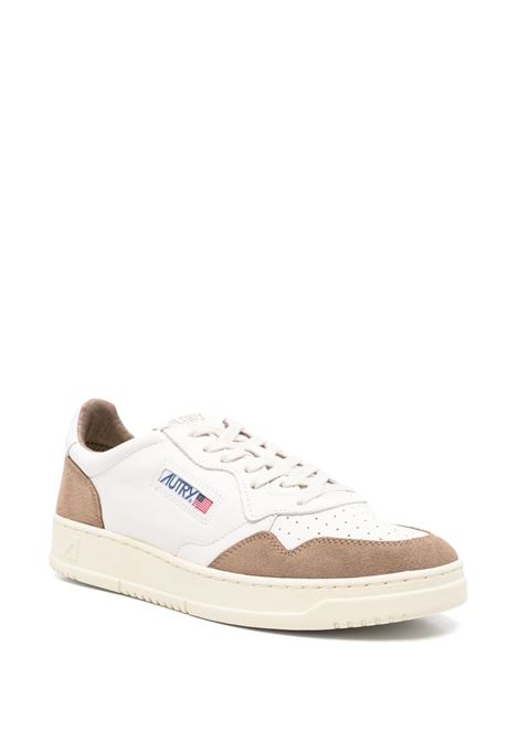 sneakers medalist low aulm gs43 uomo bianche e beige scuro AUTRY | AULMGS43
