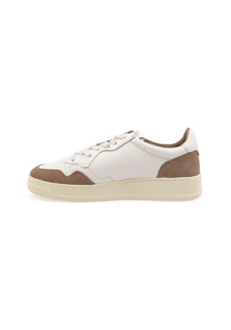 sneakers medalist low aulm gs43 uomo bianche e beige scuro AUTRY | AULMGS43