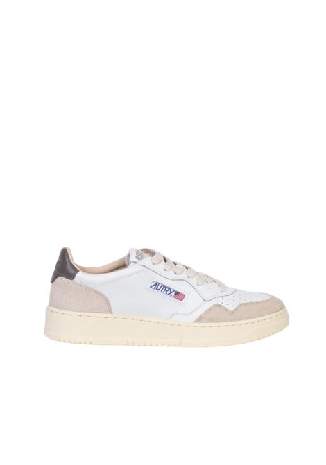sneakers medalist low aulm ls01  bianche, grigie e crema AUTRY | AULMLS01
