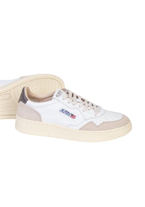 sneakers medalist low aulm ls01  bianche, grigie e crema AUTRY | AULMLS01