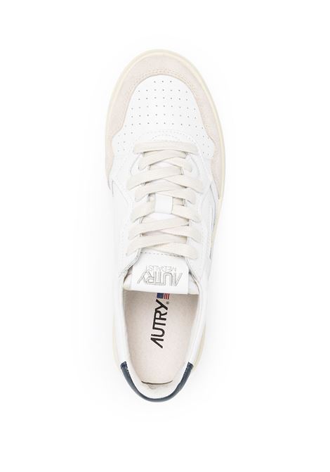 sneakers medalist low aulm ls28 bianche, blu e crema AUTRY | AULMLS28