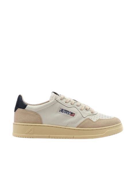 sneakers medalist low aulm ls28 bianche, blu e crema AUTRY | AULMLS28