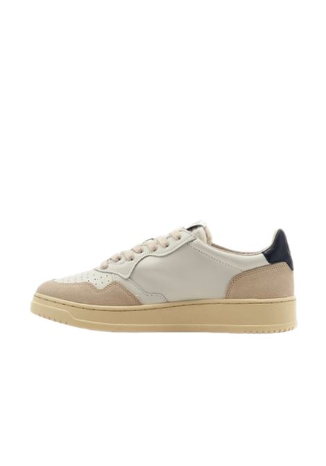 sneakers medalist low aulm ls28 bianche, blu e crema AUTRY | AULMLS28