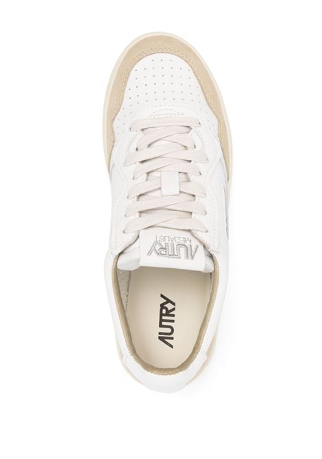 sneakers medalist low aulw gs44  bianche e beige AUTRY | AULWGS44