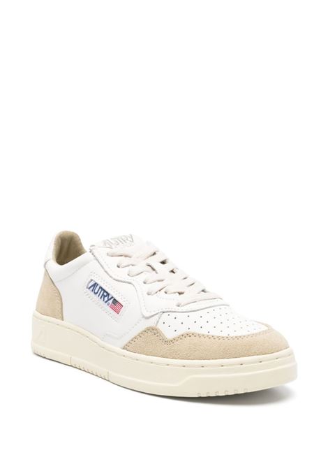 sneakers medalist low aulw gs44  bianche e beige AUTRY | AULWGS44