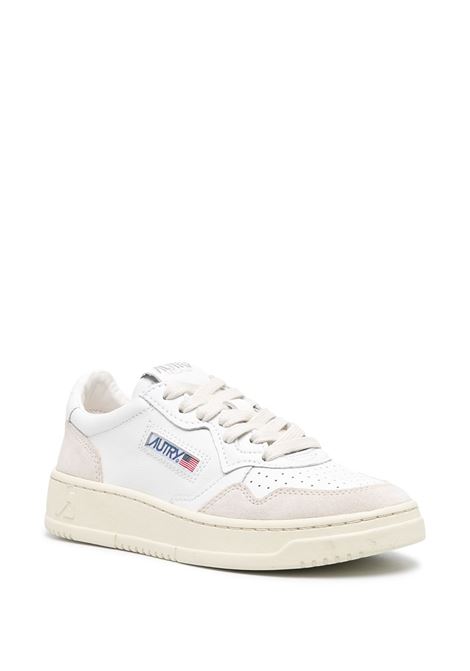 snekaers medalis low aulw ls 33 bianche e beige AUTRY | AULWLS33