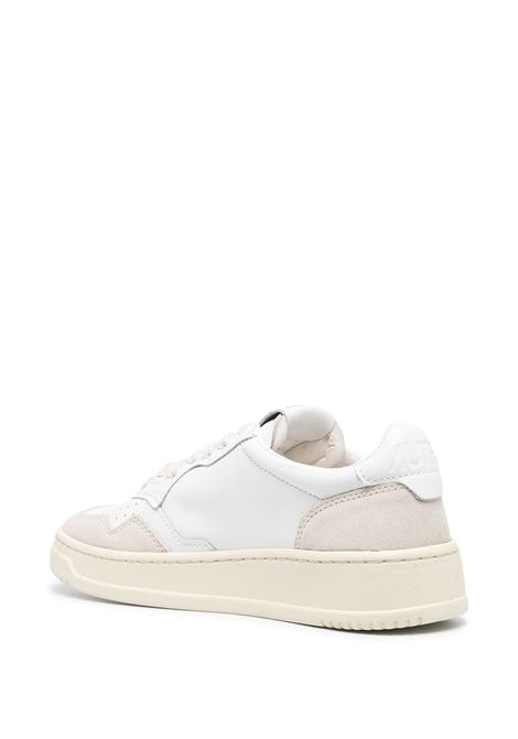 snekaers medalis low aulw ls 33 bianche e beige AUTRY | AULWLS33
