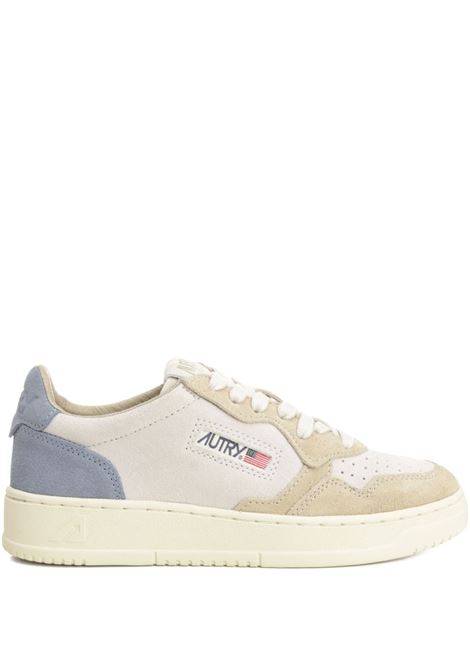 sneakers medalist low aulw ts18  donna bianche, blu e beige AUTRY | AULWTS18