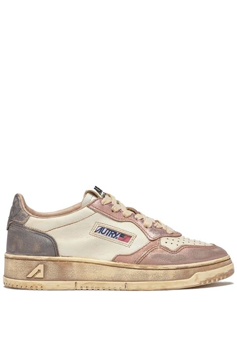 sneakers medalist low super vintage avlwmt06 donna bianche e rosa AUTRY | AVLWMT06