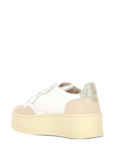 sneakers medalist ptl wls01 donna bianche, oro e beige AUTRY | PTLWLS01