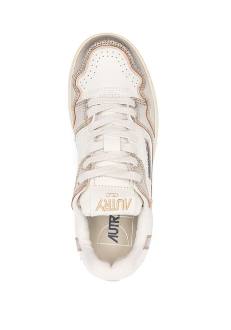 sneakers clc low mb01 donna bianche e oro AUTRY | ROLWMB01