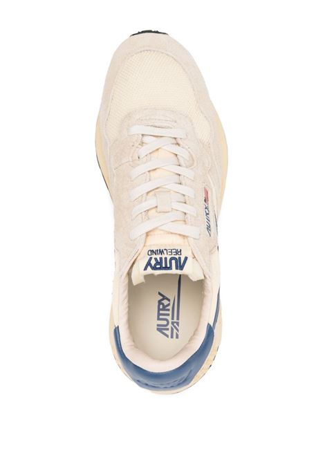 sneakers reelwind low wwlm ut27 uomo ecru e blu AUTRY | WWLMUT27