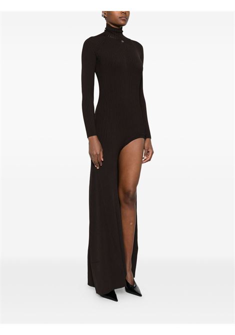abito lungo leg cut-out donna marrone COPERNI | COPML155Y301BRW