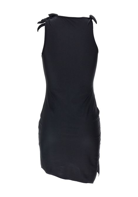 asymmetrical flower mini dress woman black COPERNI | COPR154F5001BLK