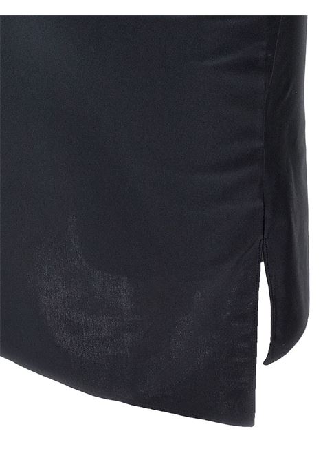 asymmetrical flower mini dress woman black COPERNI | COPR154F5001BLK