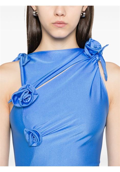 asymmetric flower dress woman blue COPERNI | COPR44F5001BLU1